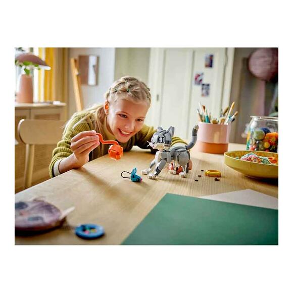 Lego Creator 3’Ü 1 Arada Oyunbaz Kedi Hayvanlı Oyun Seti 31163