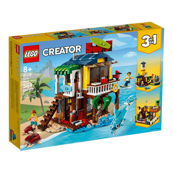 Lego Creator 3’ü 1 Arada Sörfçü Plaj Evi 31118