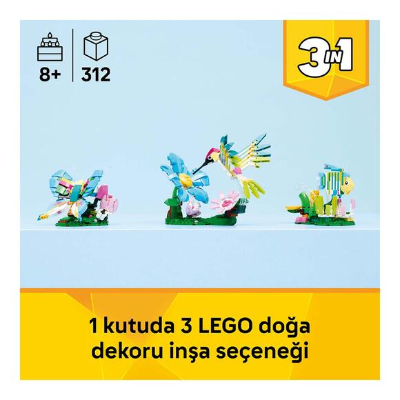 Lego Creator 3’Ü 1 Arada Vahşi Hayvanlar Sinek Kuşu 31384