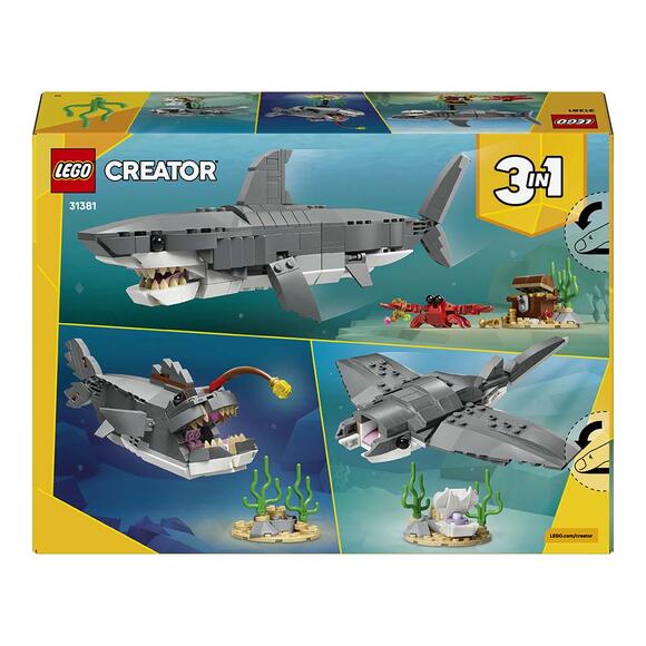 Lego Creator Acımasız Köpek Balığı İle Hazine Sandığı 31381