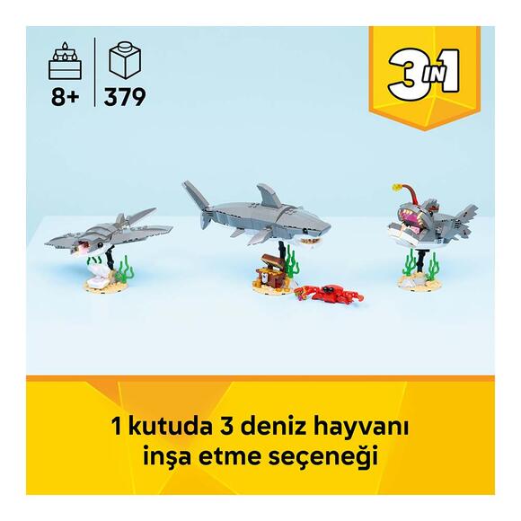 Lego Creator Acımasız Köpek Balığı İle Hazine Sandığı 31381