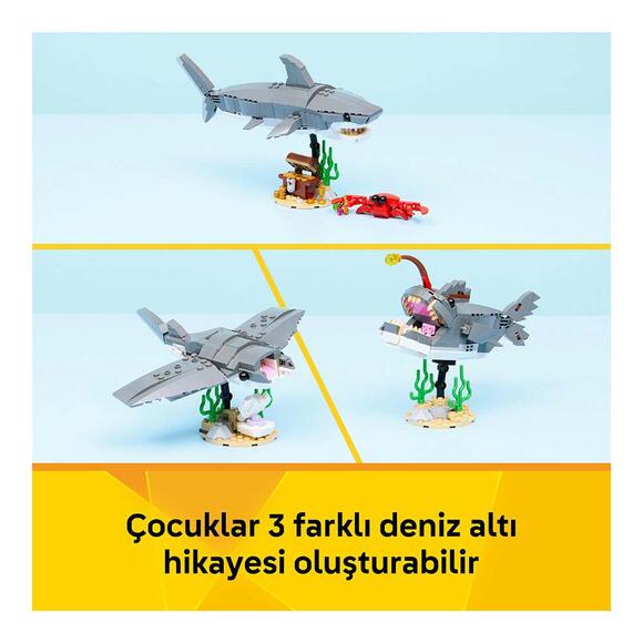 Lego Creator Acımasız Köpek Balığı İle Hazine Sandığı 31381