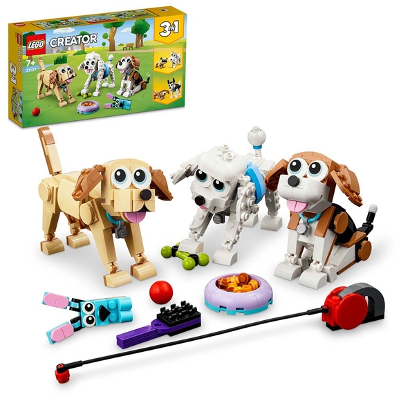 LEGO Creator Sevimli Köpekler 31137 Oyuncak Yapım Seti (475 Parça)