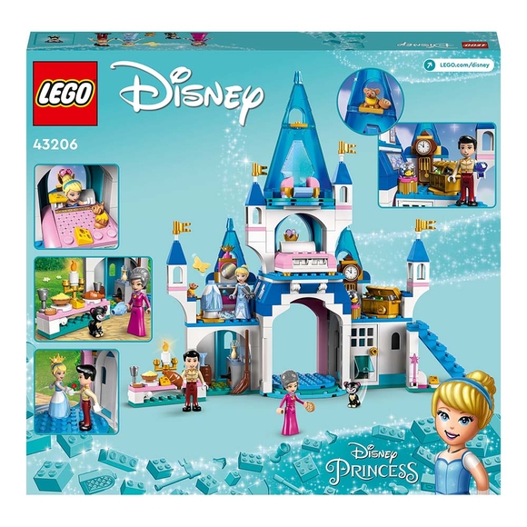 LEGO Disney Sindirella ve Yakışıklı Prens’in Şatosu 43206 Yapım Seti (365 Parça)