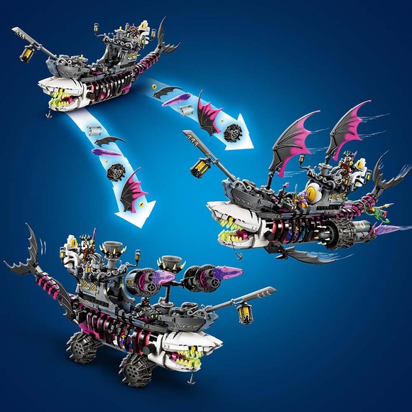 LEGO DREAMZzz Kabus Köpek Balığı Gemisi 71469 Oyuncak Yapım Seti (1389 Parça)