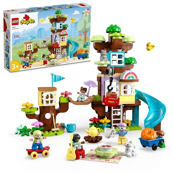 LEGO DUPLO 3’ü 1 Arada Ağaç Ev 10993 Oyuncak Yapım Seti (126 Parça)