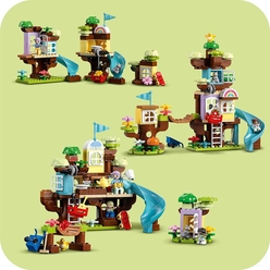 LEGO DUPLO 3’ü 1 Arada Ağaç Ev 10993 Oyuncak Yapım Seti (126 Parça) - Thumbnail