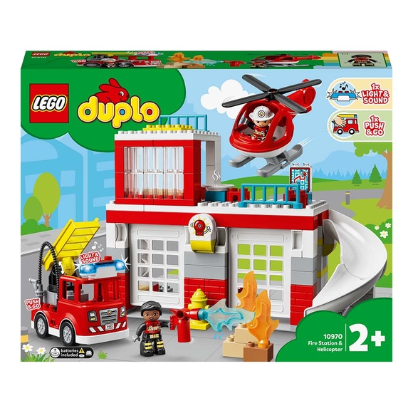 Lego Duplo İtfaiye Merkezi ve Helikopter 10970