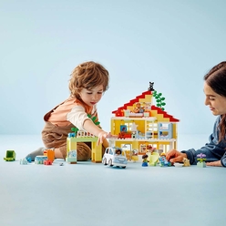 LEGO DUPLO Kasabası 3’ü 1 Arada Aile Evi 10994 Oyuncak Yapım Seti (218 Parça) - Thumbnail