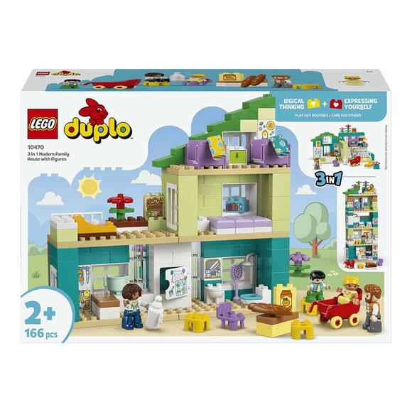 Lego Duplo Kasabası 3’Ü 1 Arada Figürlü Modern Aile Evi 10470