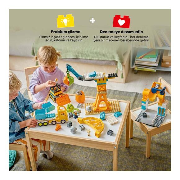Lego Duplo Kasabası 3’Ü 1 Arada İnşaat Sahası Ve Araçları 10476
