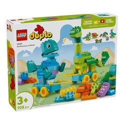 LEGO - Lego Duplo Kasabası 3’ü 1 Arada Tekerlekli Dinozorlar 10451