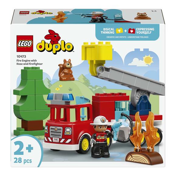 Lego Duplo Kasabası Hortumlu İtfaiye Aracı Ve İtfaiyeci 10473
