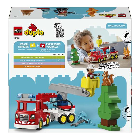 Lego Duplo Kasabası Hortumlu İtfaiye Aracı Ve İtfaiyeci 10473