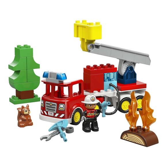Lego Duplo Kasabası Hortumlu İtfaiye Aracı Ve İtfaiyeci 10473