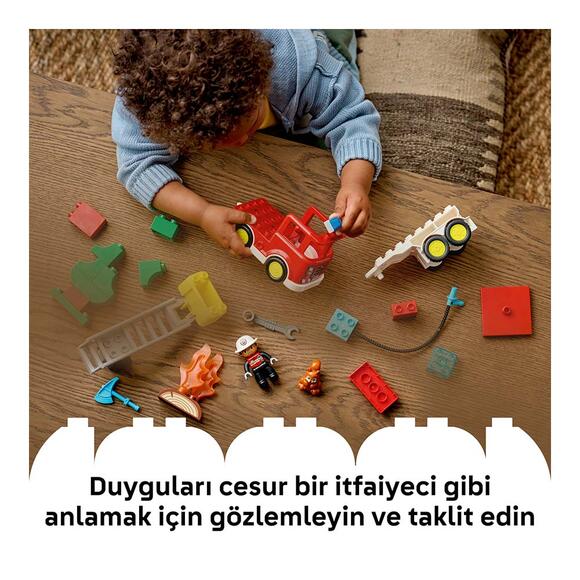 Lego Duplo Kasabası Hortumlu İtfaiye Aracı Ve İtfaiyeci 10473