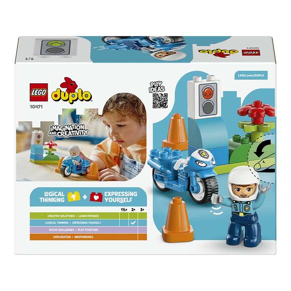 Lego Duplo Kasabası Mavi Polis Motosikleti 10471 