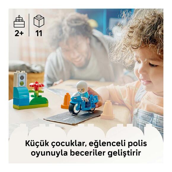 Lego Duplo Kasabası Mavi Polis Motosikleti 10471 