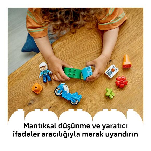 Lego Duplo Kasabası Mavi Polis Motosikleti 10471 