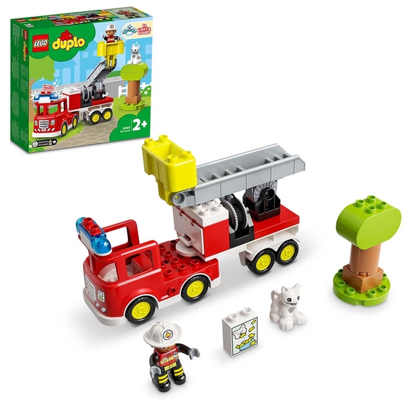 LEGO DUPLO Kurtarma İtfaiye Kamyonu 10969 Yapım Oyuncağı (21 Parça)