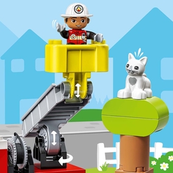 LEGO DUPLO Kurtarma İtfaiye Kamyonu 10969 Yapım Oyuncağı (21 Parça) - Thumbnail