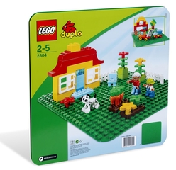 LEGO - Lego Duplo Large Green Building Plate 2304