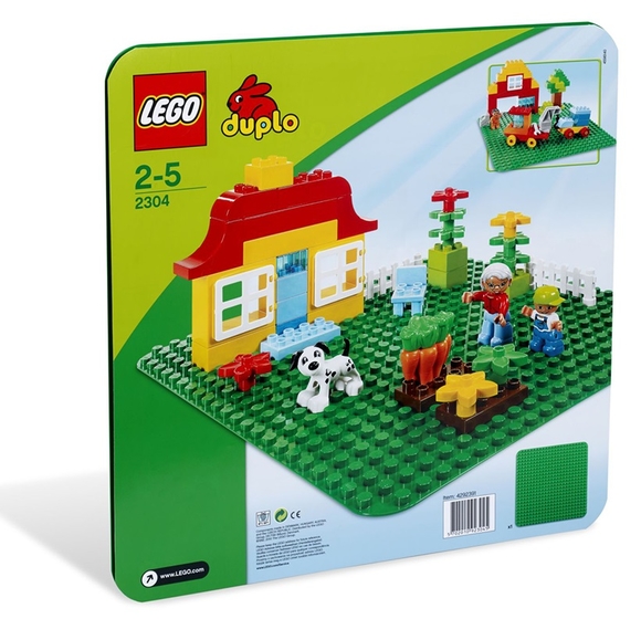 Lego Duplo Large Green Building Plate 2304