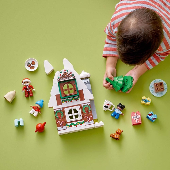 LEGO DUPLO Noel Baba’nın Zencefilli Kurabiye Evi 10976 Yapım Oyuncağı (50 Parça)