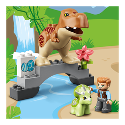 Lego Duplo T. rex and Triceratops Dinozor Kaçışı 10939 - Thumbnail