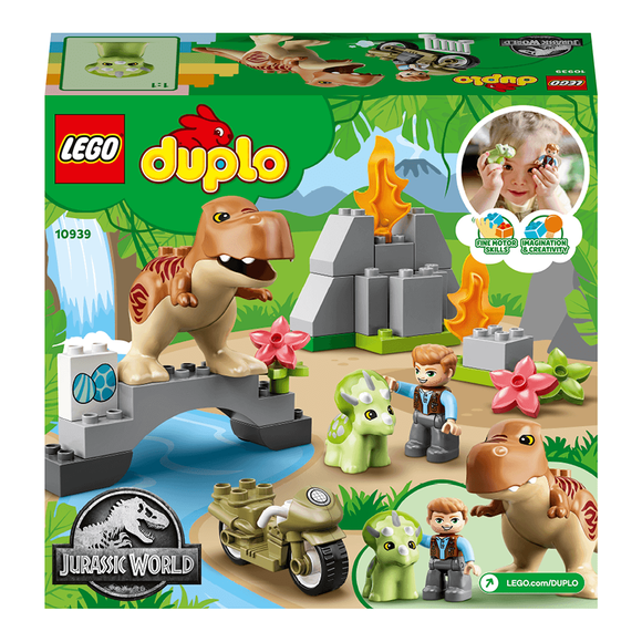 Lego Duplo T. rex and Triceratops Dinozor Kaçışı 10939