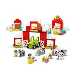Lego Duplo Town Ahır, Traktör ve Çiftlik Hayvanı Bakımı 10952 - Thumbnail