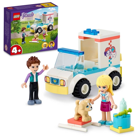 LEGO Friends Evcil Hayvan Kliniği Ambulansı 41694 Yapım Seti (54 Parça)