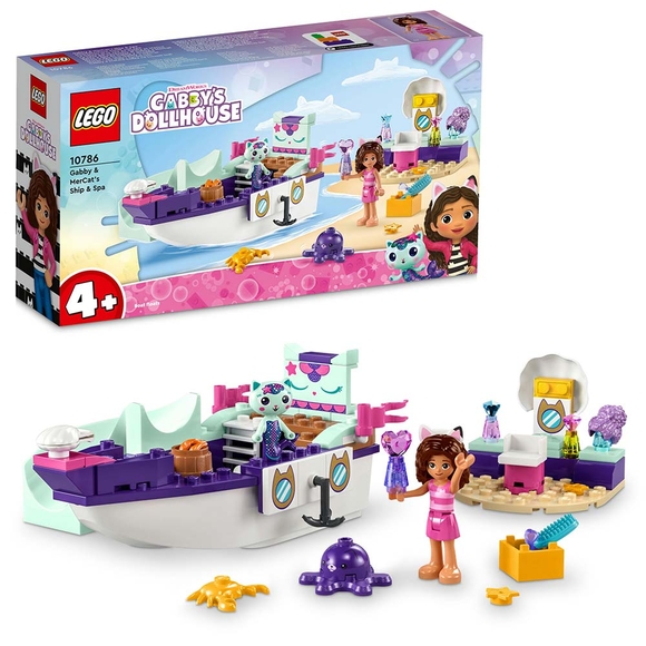 LEGO Gabby ve Süslü Kedi’nin Gemisi ve Spa 10786 Oyuncak Yapım Seti (88 Parça)