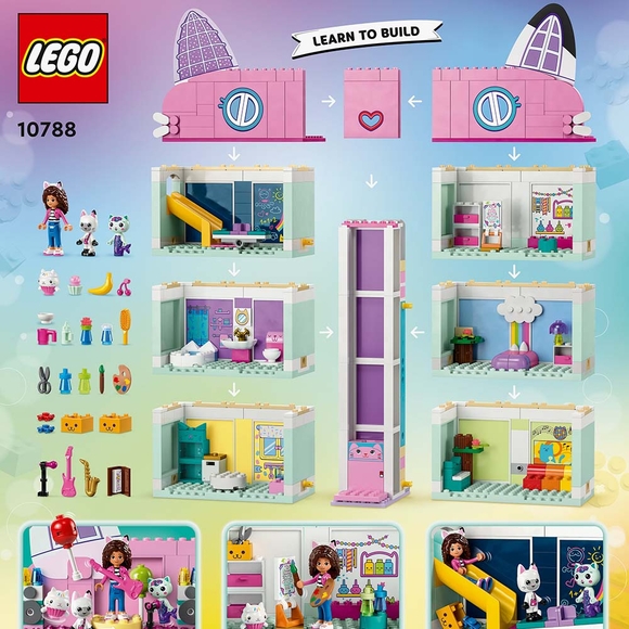 LEGO Gabby’nin Hayal Evi 10788 Oyuncak Yapım Seti (498 Parça)