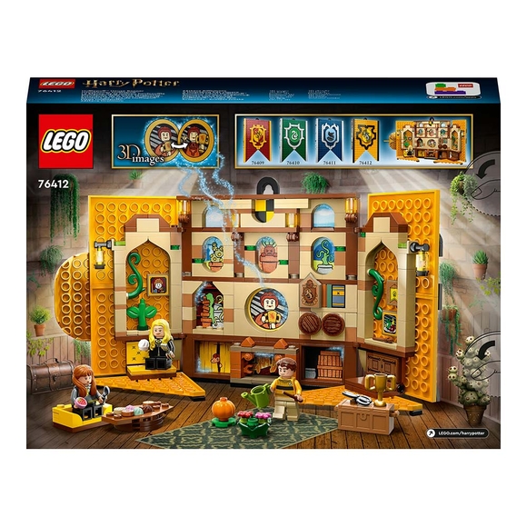LEGO Harry Potter Hufflepuff Binası Bayrağı 76412 Oyuncak Yapım Seti (313 Parça)