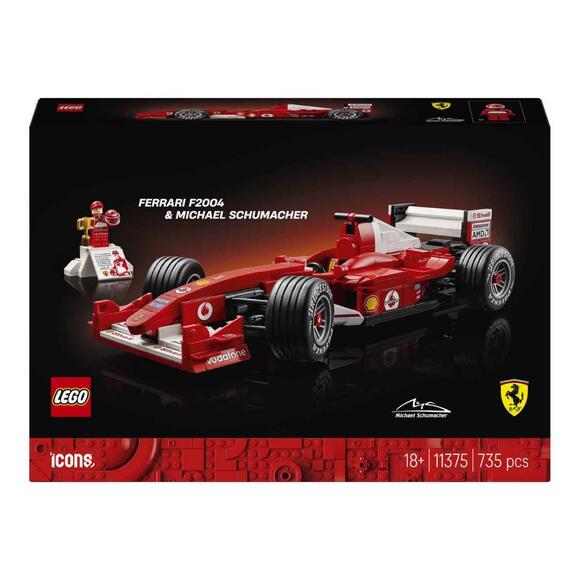 Lego Icons Ferrari F2004 ve Michael Schumacher 11375