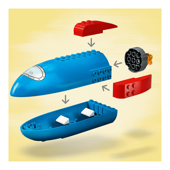 Lego Juniors Mickey ve Arkadaşları Mickey Fare ve Minnie Fare’nin Uzay Roketi 10774