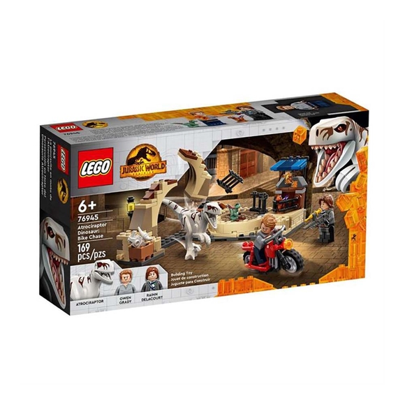 Lego Jurassic World Atrociraptor Dinozor Motosiklet Takibi 76945