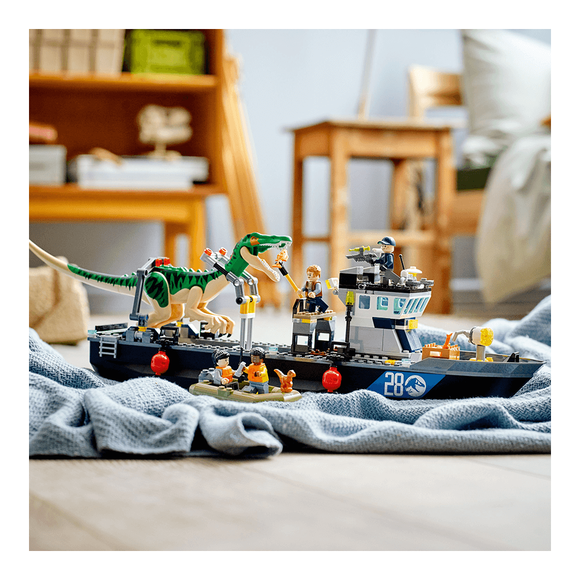 Lego Jurassic World Baryonyx Dinozor Teknesinden Kaçış 76942
