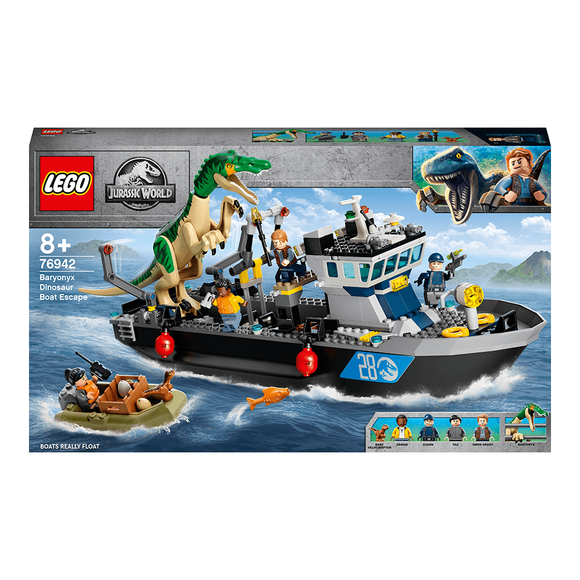 Lego Jurassic World Baryonyx Dinozor Teknesinden Kaçış 76942