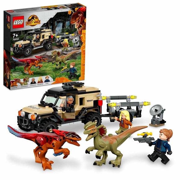 Lego Jurassic World Pyroraptor Ve Dilophosaurus Nakliyesi 76951