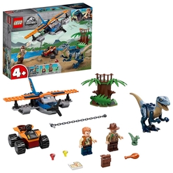 LEGO - LEGO Jurassic World Velociraptor: Uçakla Kurtarma Görevi 75942 Yapım Seti (101 Parça)