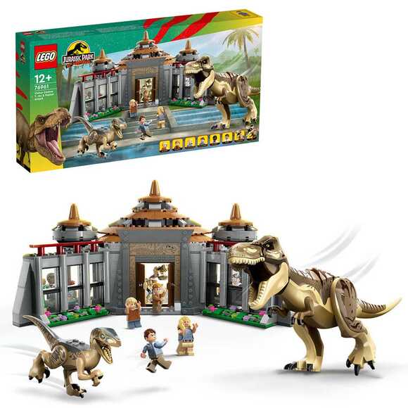 Lego Jurassic Ziyaretçi Park Merkezi: T. Rex Ve Raptor Saldırısı (693 Parça) 76961