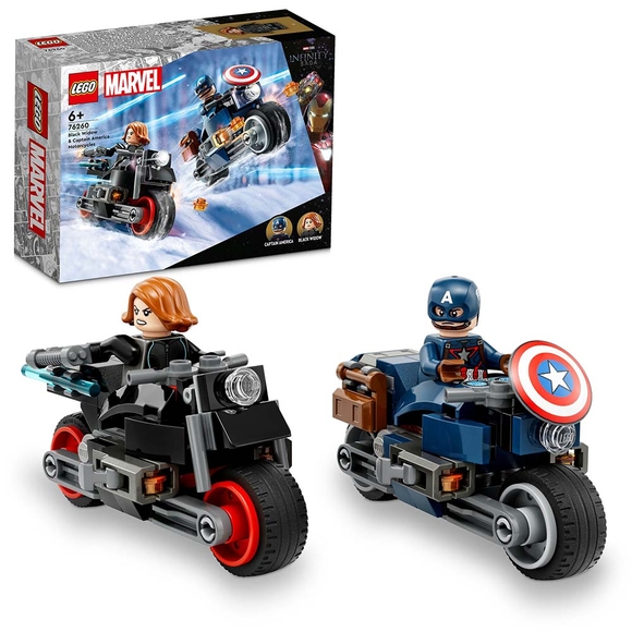 LEGO Marvel Black Widow ve Kaptan Amerika Motosikletleri 76260 (130 Parça)
