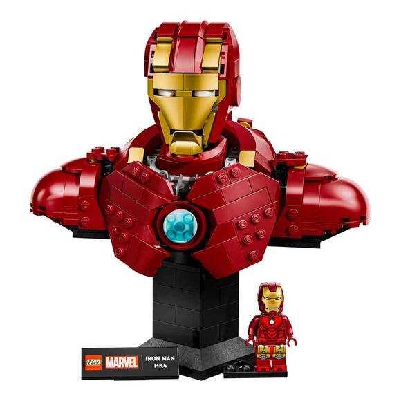 Lego Marvel Iron Man Mk4 Büstü 76327
