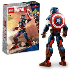 LEGO Marvel Kaptan Amerika Yapım Figürü 76258 Oyuncak Yapım Seti (310 Parça) - Thumbnail