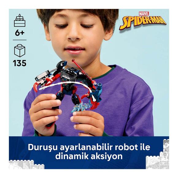 Lego Marvel Miles Morales Robotu Vs. Örümcek Adam 2099 76337