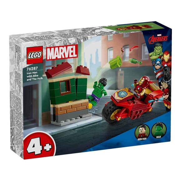 Lego Marvel Motosikletli Iron Man Ve Hulk 76287