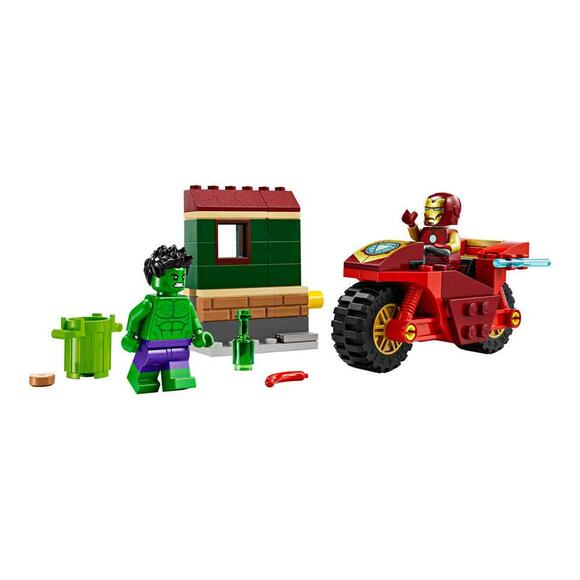 Lego Marvel Motosikletli Iron Man Ve Hulk 76287