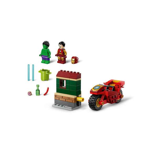 Lego Marvel Motosikletli Iron Man Ve Hulk 76287